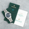 Rolex Datejust 36 Jubilee Blu Jubilee 16200 Blue Jeans Roman Diamonds Bezel